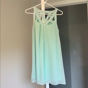 Pale blue/ green dress